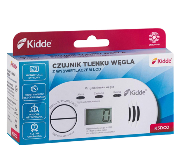 KIDDE Czujnik tlenku węgla K5DCO z LCD - 1308606 - zdjęcie 5